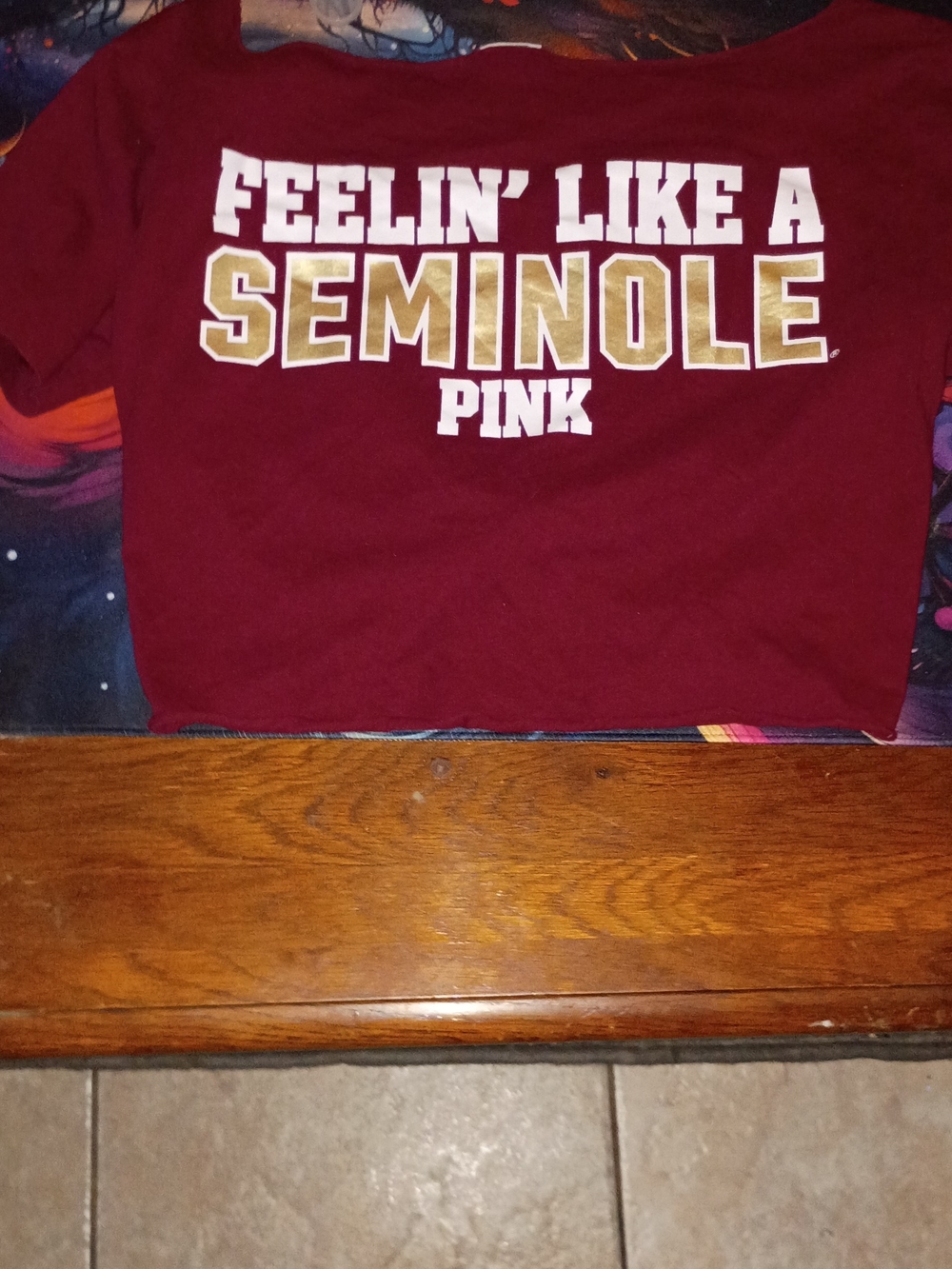 Cute PINK brand, FSU Cropped T-shirt, Excellent Condition